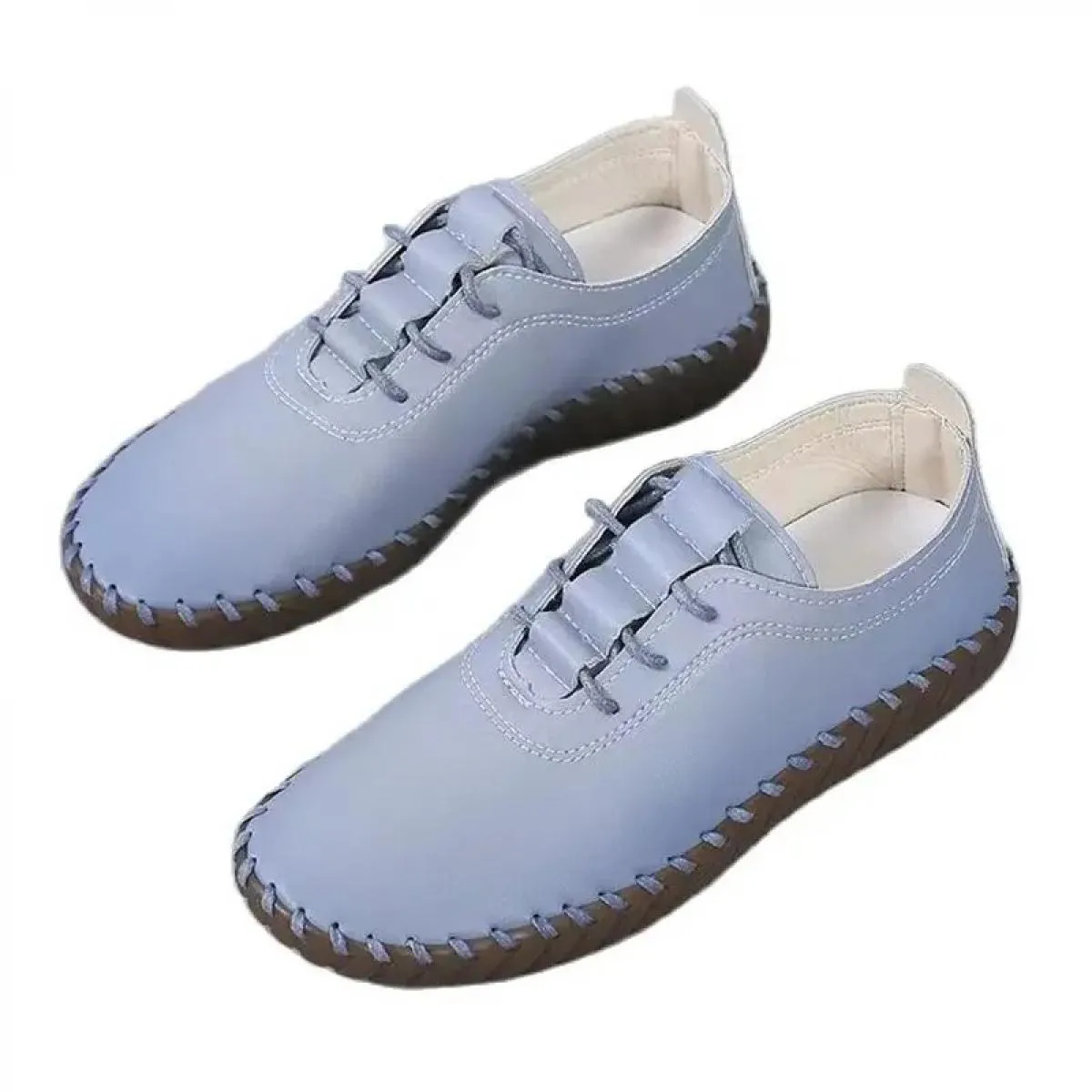Scarpe da ginnastica Scarpe da donna Mocassini con plateau Lace Up Appartamenti in pelle 2023 Tendenza Primavera Casual Mamma Sc