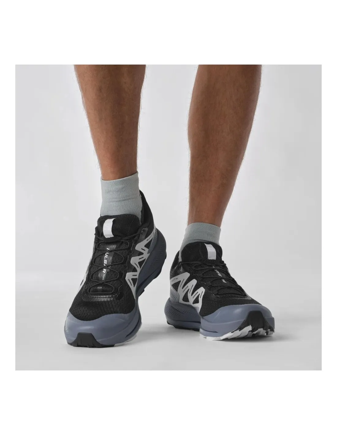 Scarpe da Trail Salomon Pulsar Trail Nere / China Blue / Arctic Ice