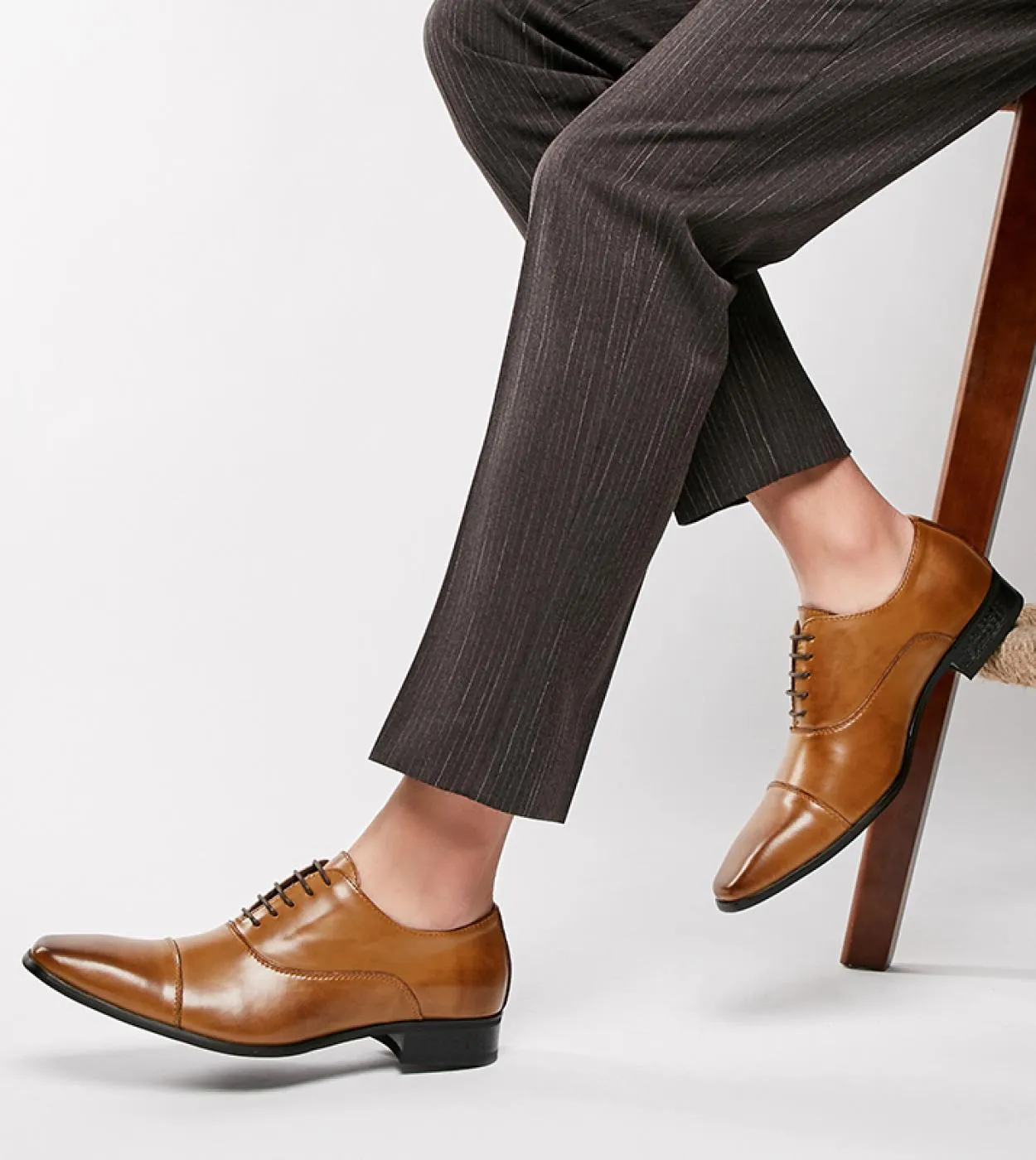 Scarpe da uomo stringate in vera pelle Oxford da uomo fatte a mano di lusso Scarpe da uomo formali da uomo daffari in stile bri