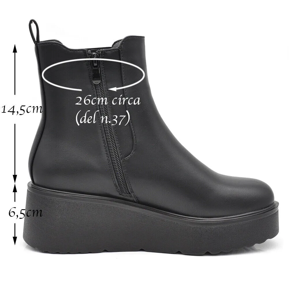 Scarpe Stivaletti Da Donna Con Zeppa Platform XG110