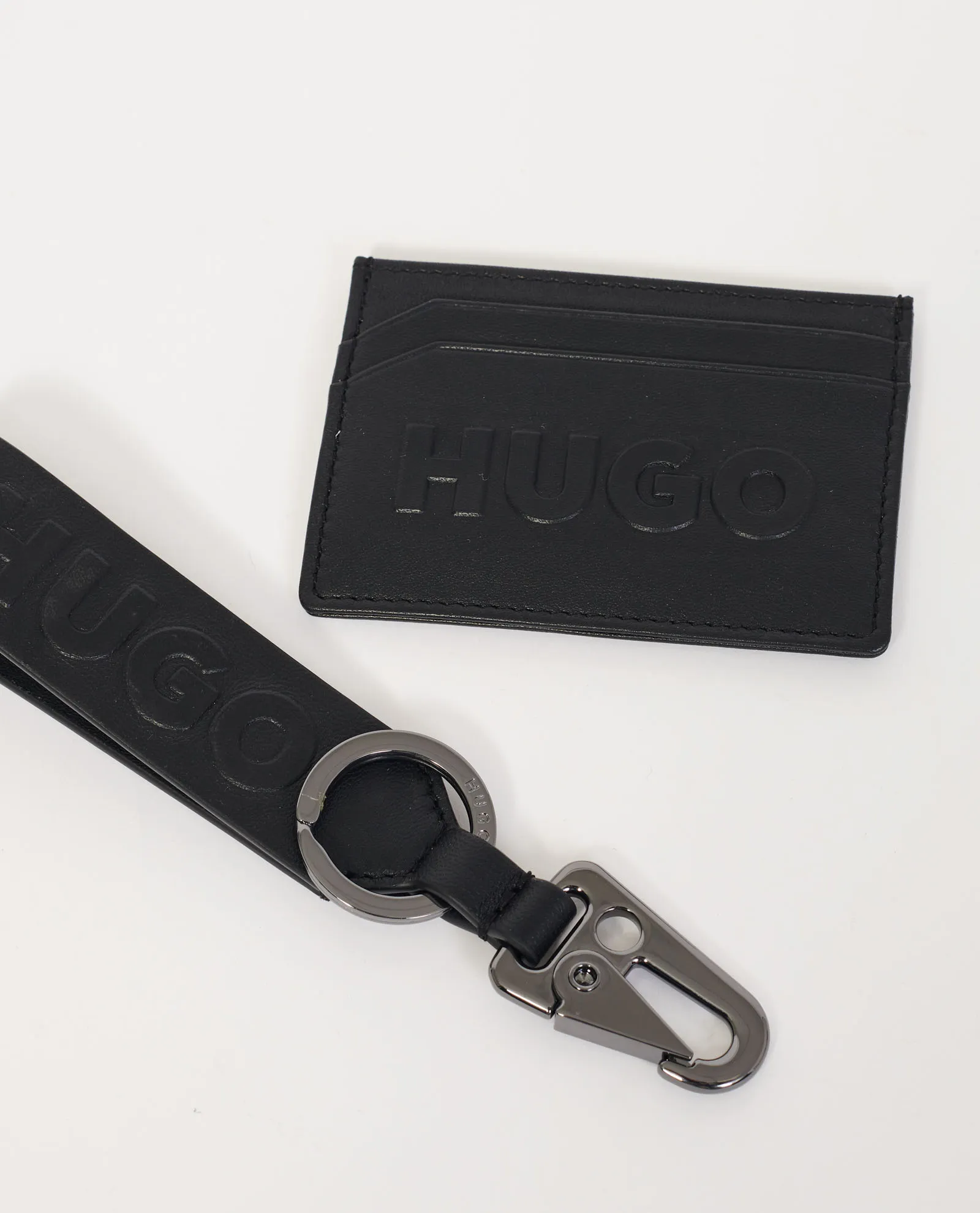 Set portacarte e portachiavi di Hugo in pelle