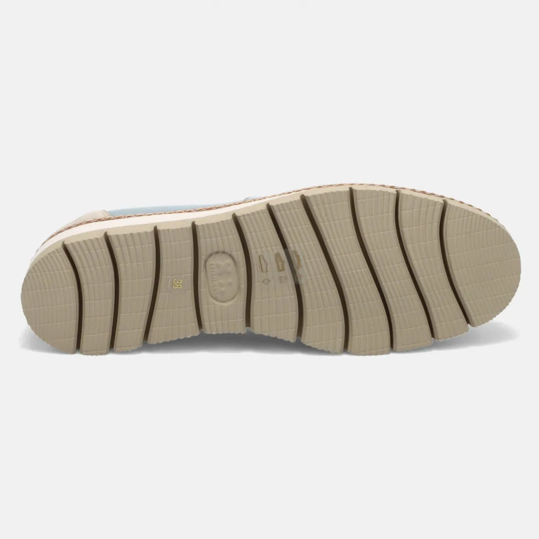Slip on da donna Philosophy azzurra in pelle