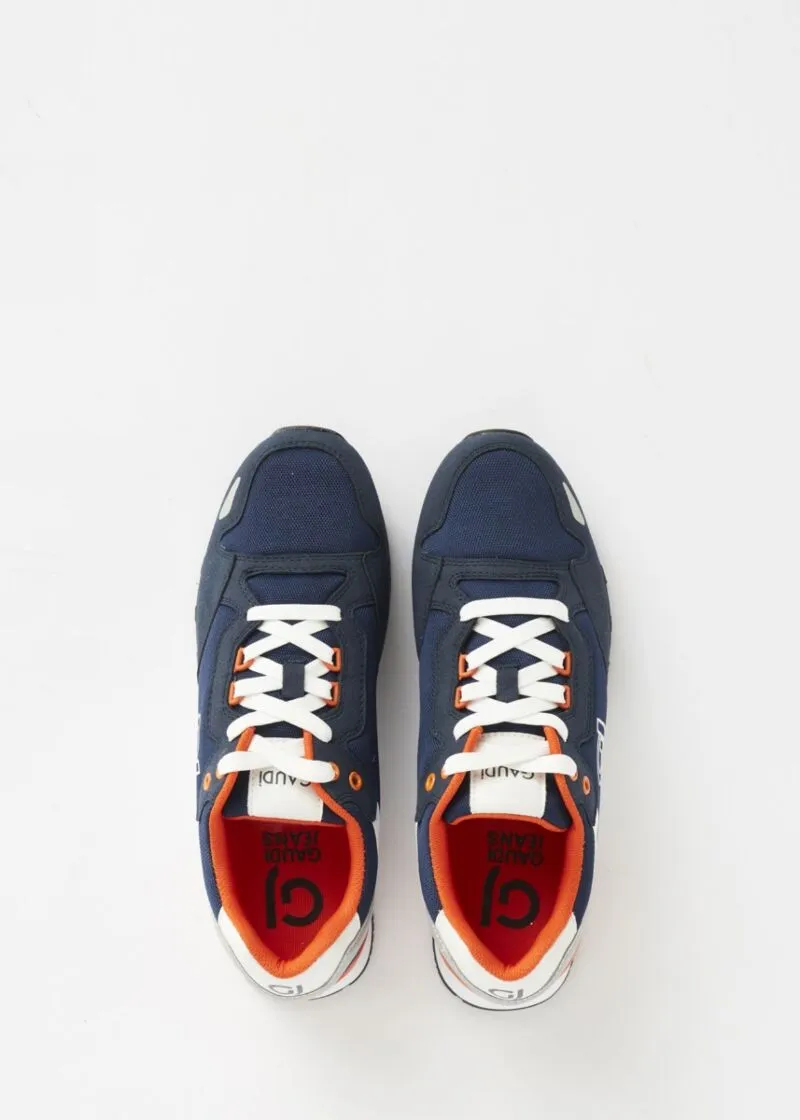 Sneaker con inserti a contrasto