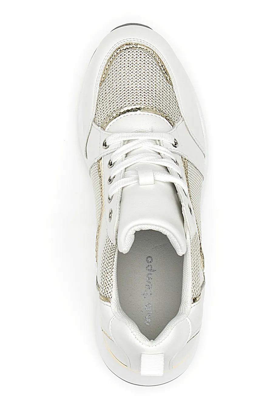Sneakers Bianca con Zeppa Mio Tempo 242