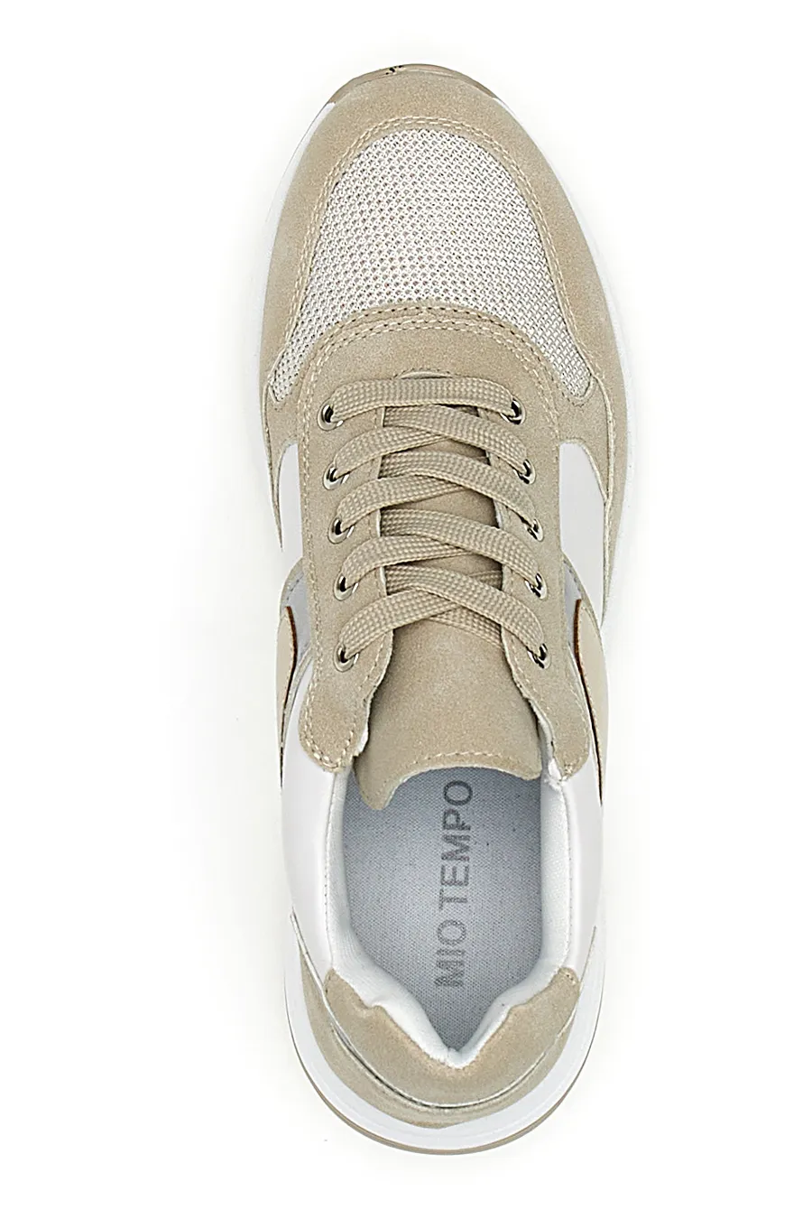 Sneakers con Zeppa Beige Mio Tempo 20205