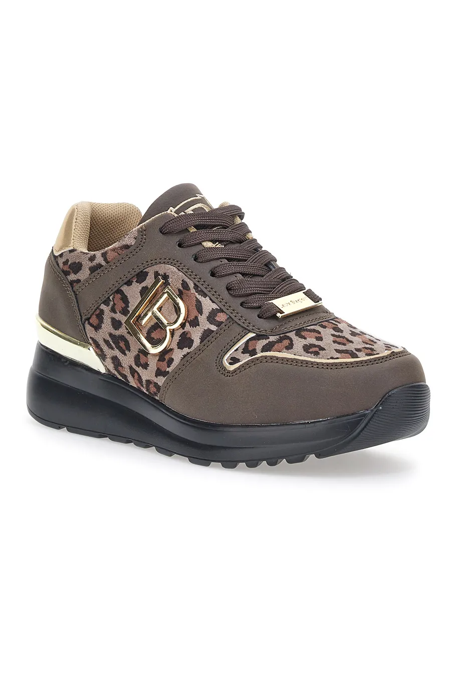 Sneakers con Zeppa Laura Biagiotti 7807 Leopardate