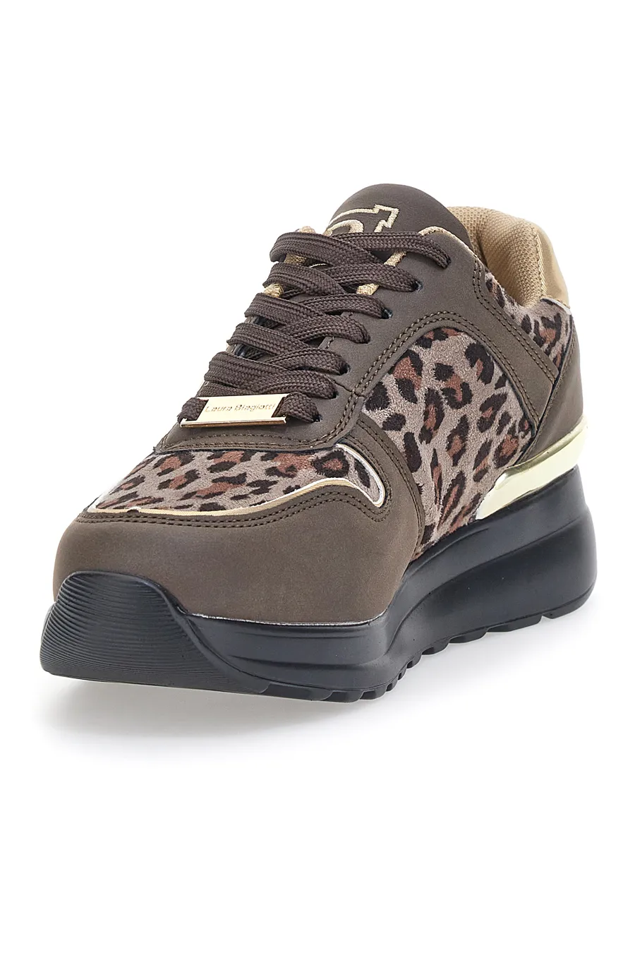 Sneakers con Zeppa Laura Biagiotti 7807 Leopardate