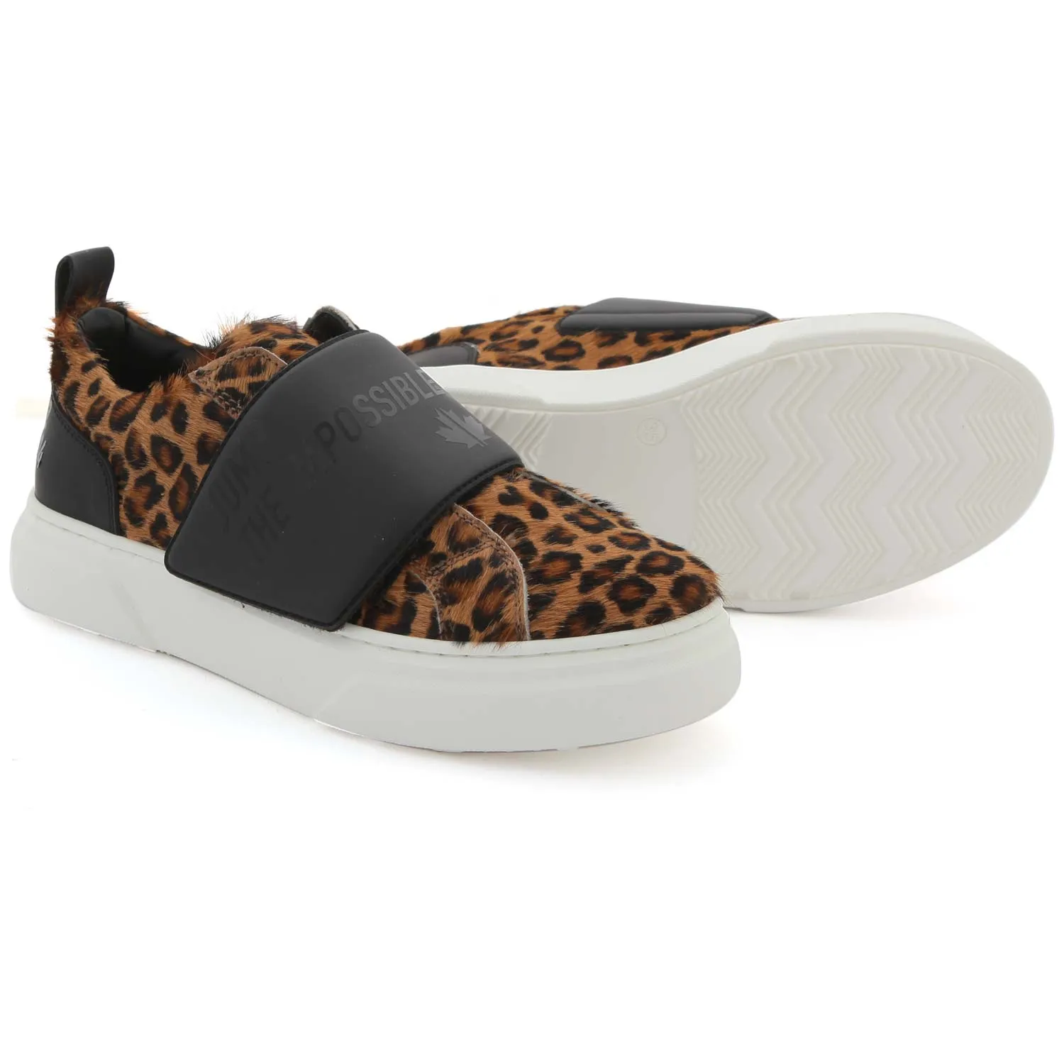 Sneakers Slip-On Leopardata Bambina E Teen