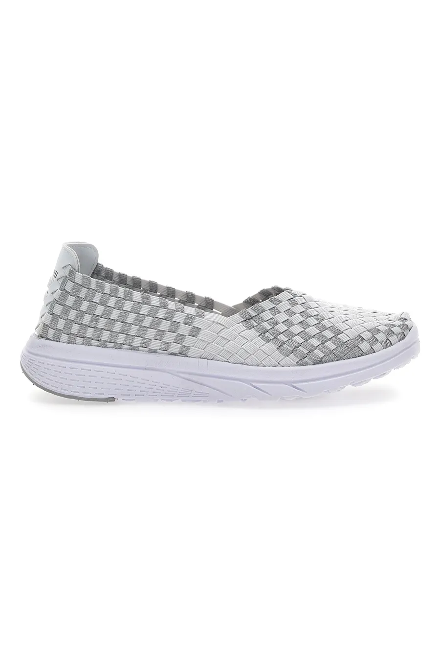 Sneakers Slip-on Overland 645 Bianche e Grigie