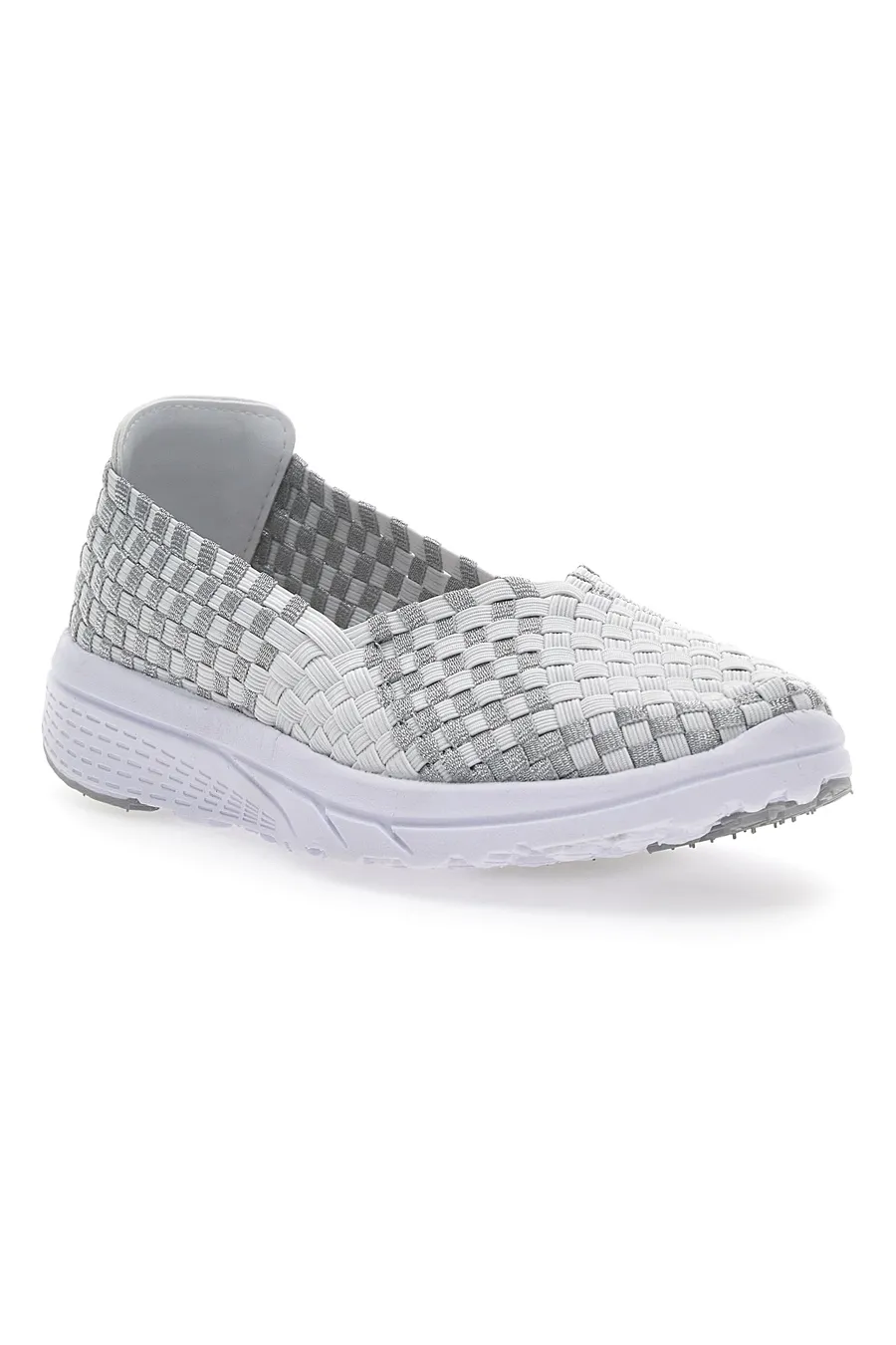 Sneakers Slip-on Overland 645 Bianche e Grigie