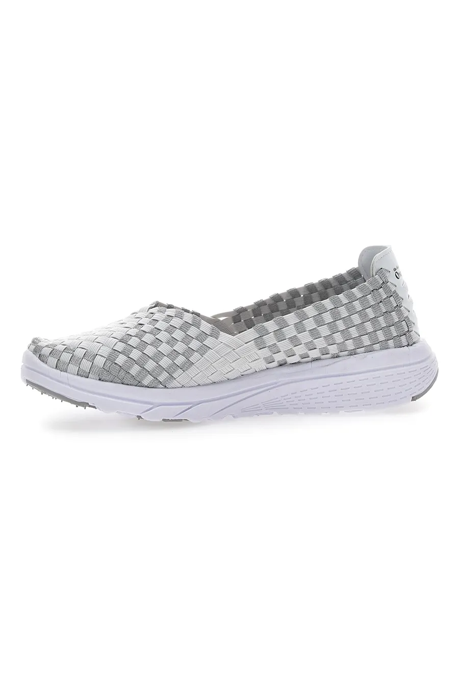 Sneakers Slip-on Overland 645 Bianche e Grigie