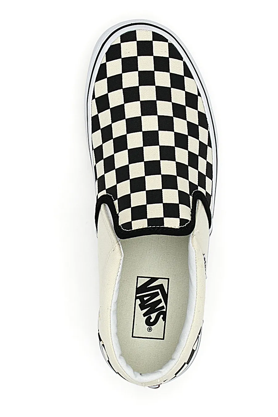 Sneakers Slip-on Vans 001 Bianche/Nere