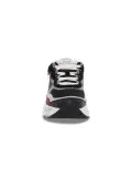 Sneakers Voile Blanche CLUB107 1A34 in camoscio e tessuto nero e bordeaux