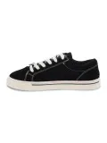 Sneakers Windsor Smith SWEET SUEDE BLACK in camoscio nero e bianco