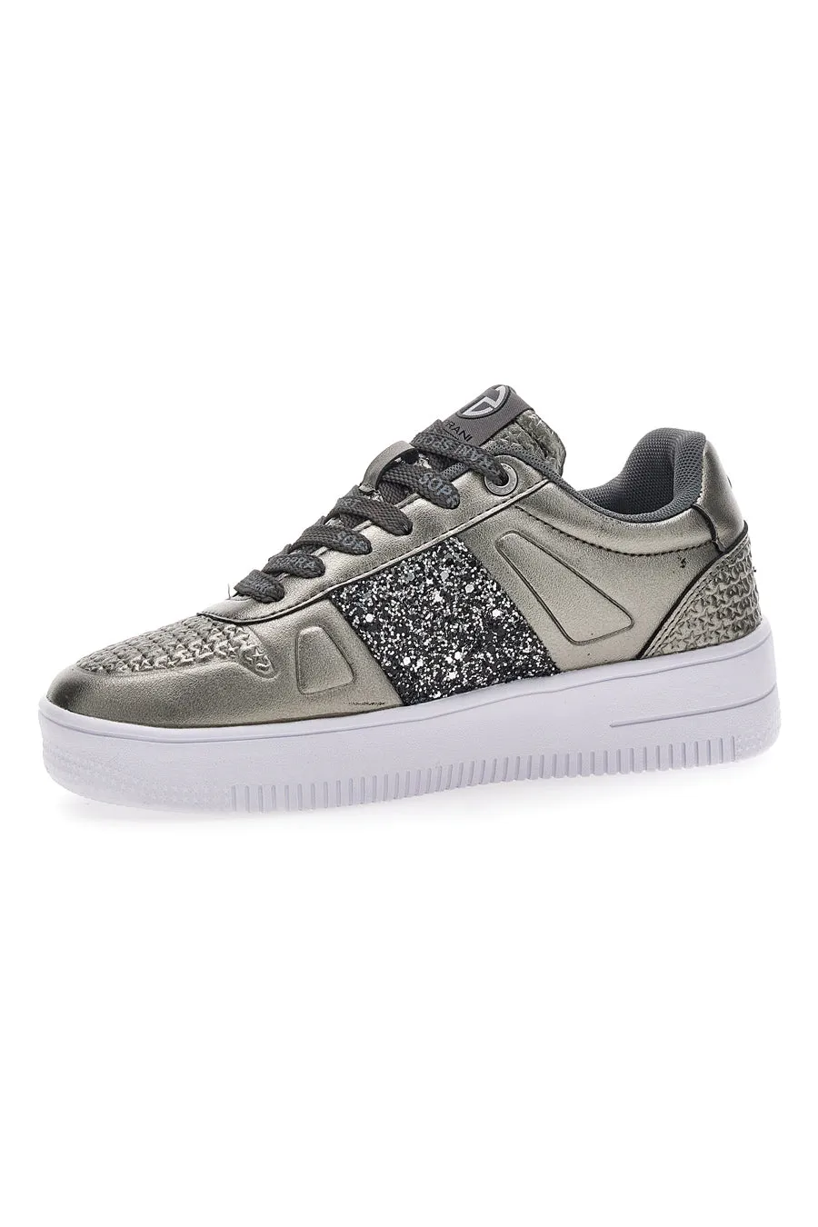   SOPRANI Sneakers Flatform Soprani Jimmy Glitter Piombo
