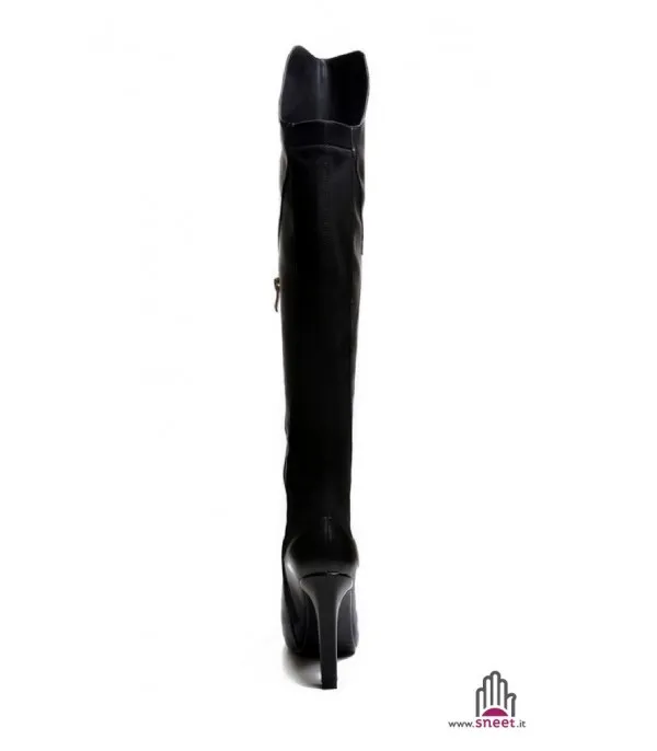 Stivale altissimo in cuoio h 52 cm tacco 10 cm - Dream Shop