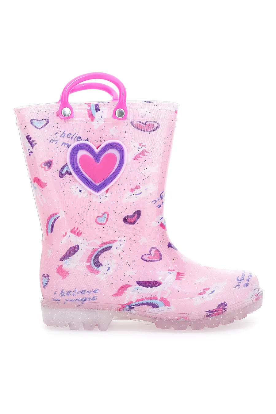 Stivaletti da Pioggia Rosa In Gomma 2T2L 118