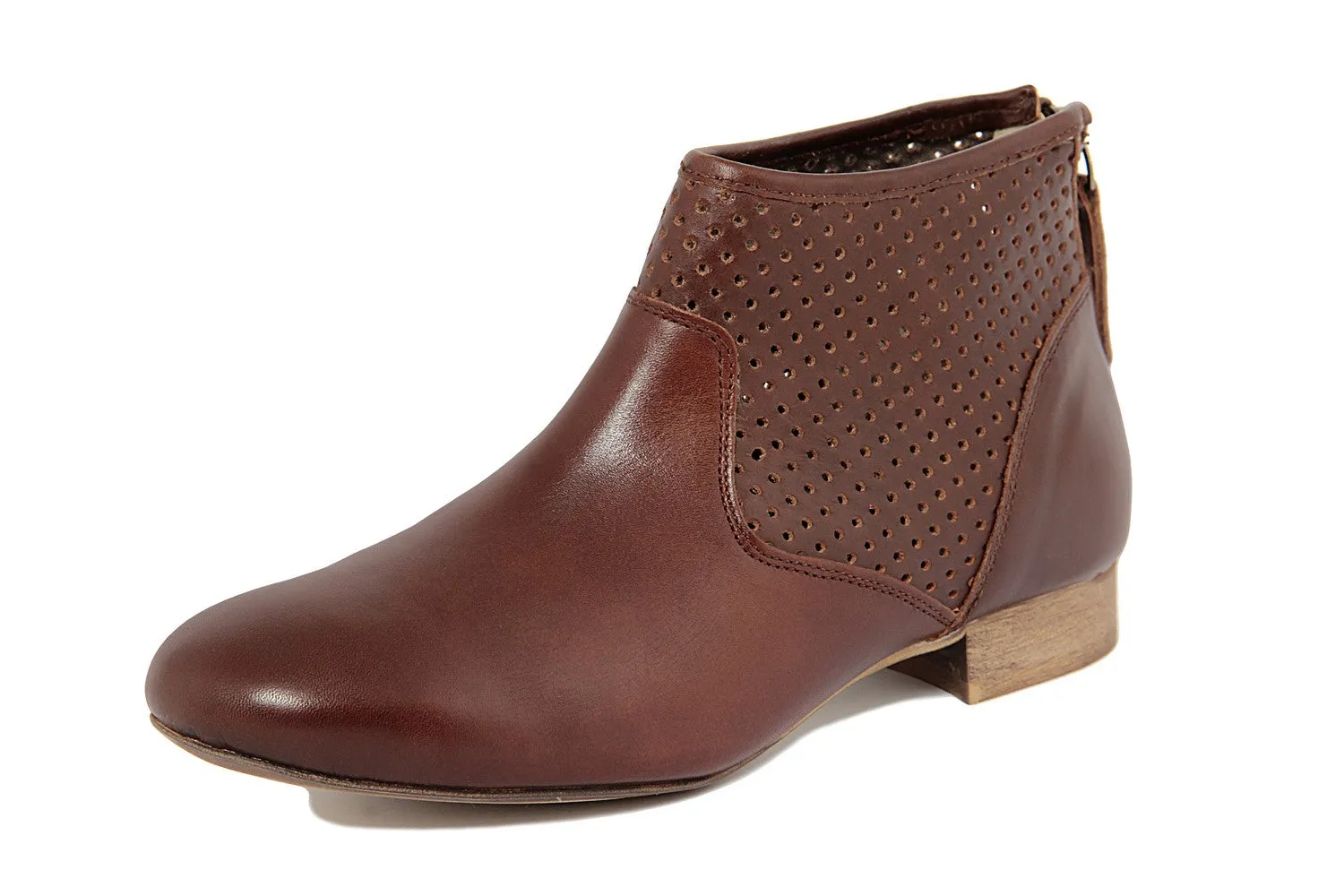 Stivaletti Donna In Pelle Marrone