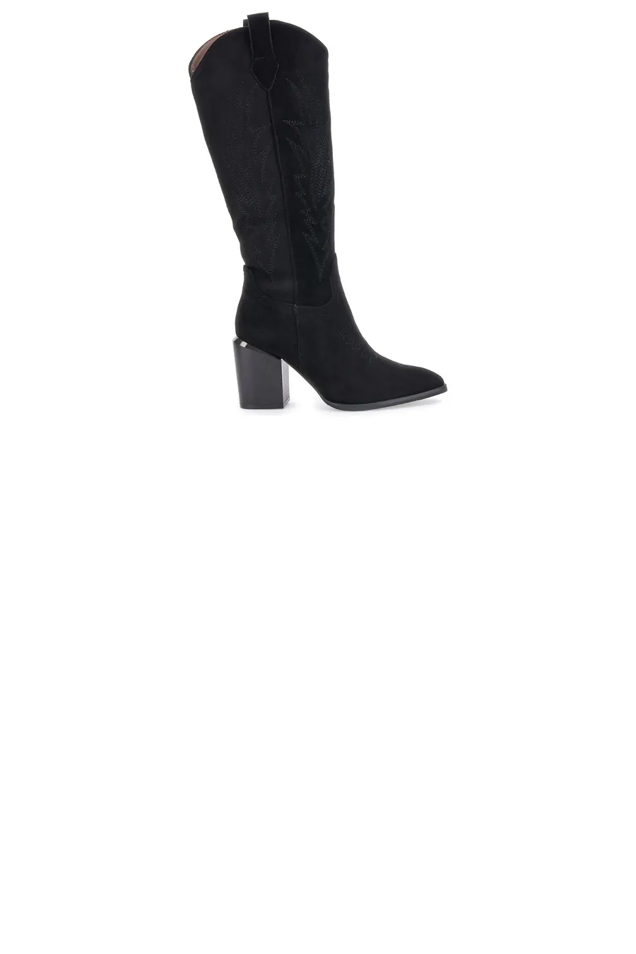Stivaletti Texani Neri Con Tacco Mon Dieu 23057