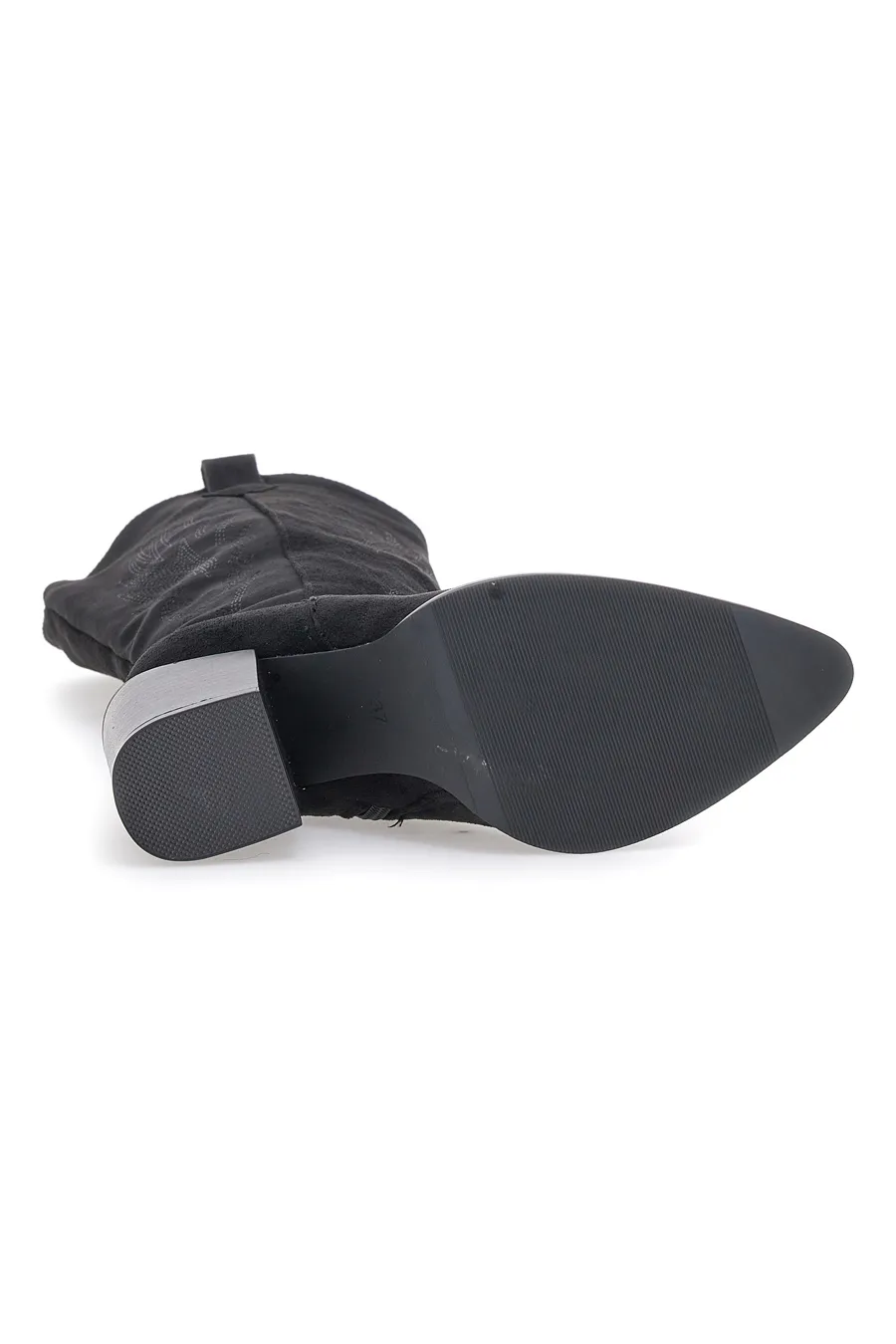 Stivaletti Texani Neri Con Tacco Mon Dieu 23057
