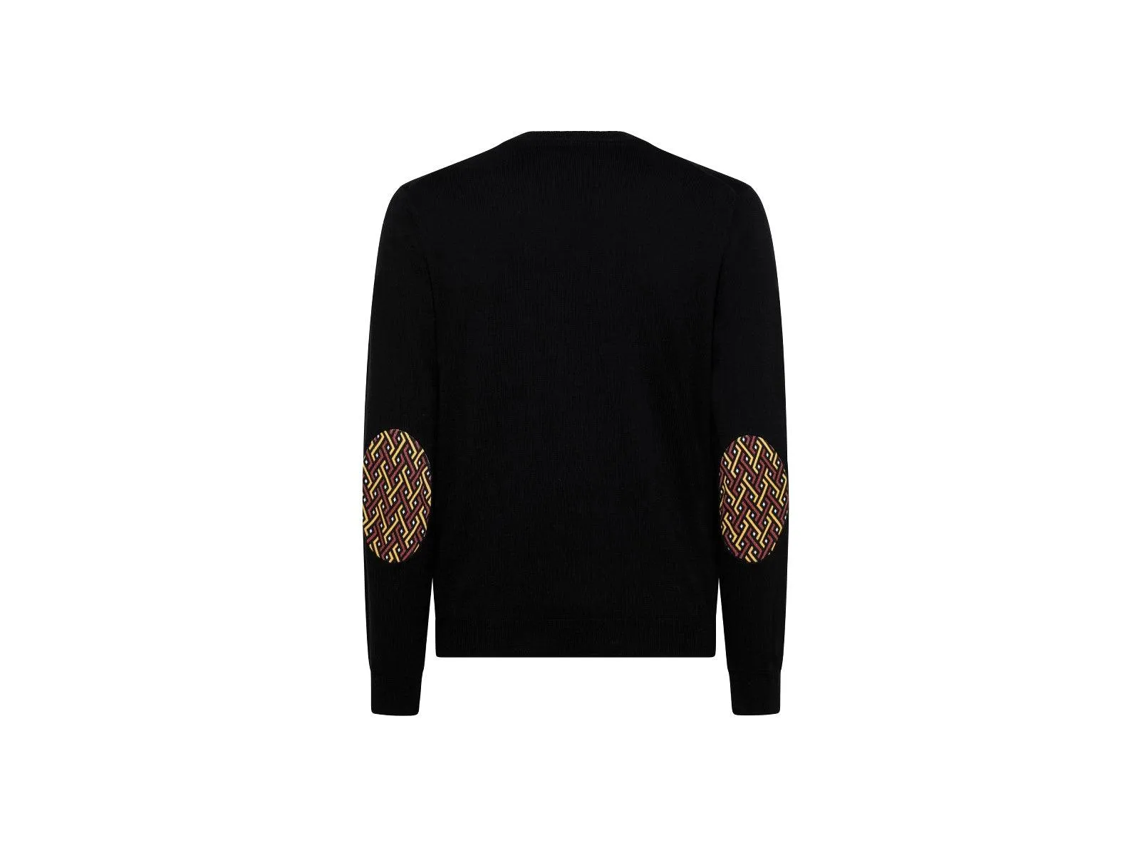 SUN68 Maglione Girocollo Taschino Fantasia Nero K41113
