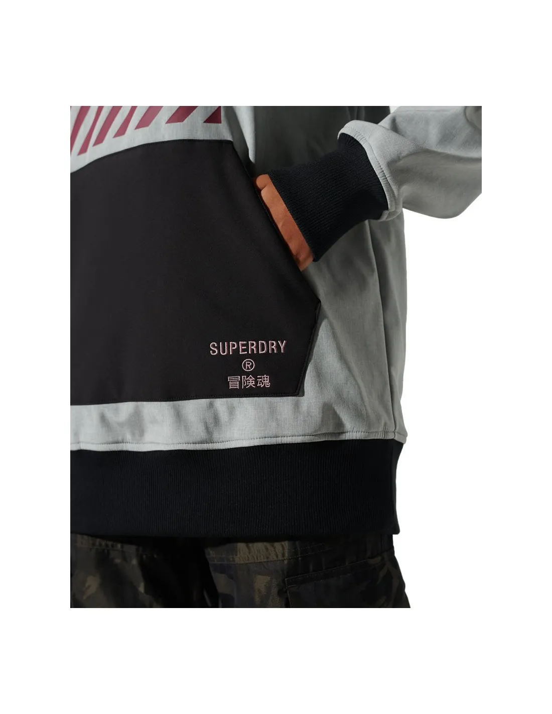 Superdry Freestyle Tech Overhead grigio mélange