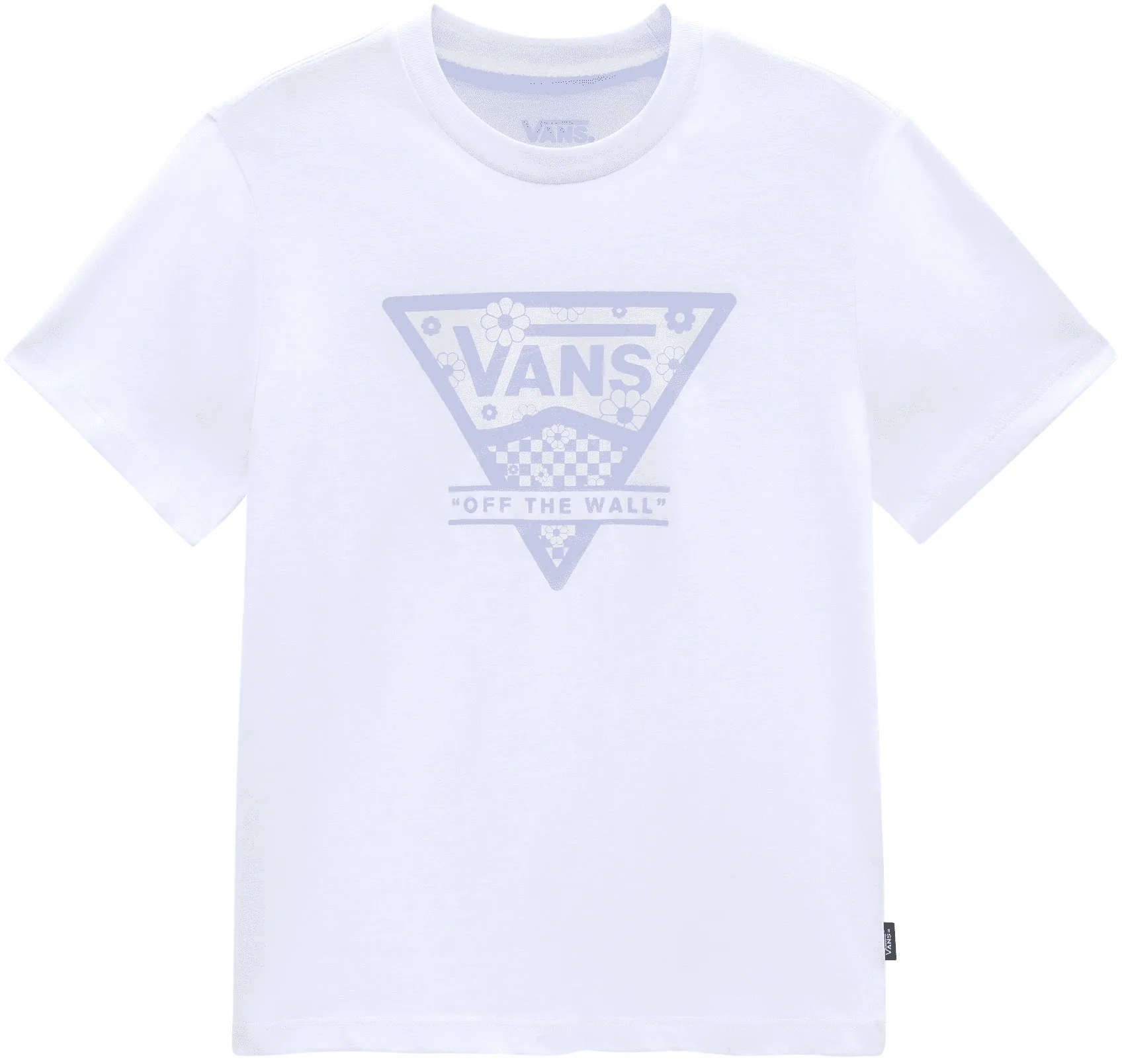 T-SHIRT A MANICA CORTA JUNIOR VANS CHECKER FLORAL TRIANGLE BFF VN00078J WHT