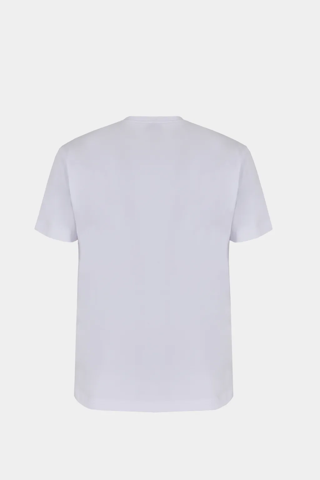 T-SHIRT BIANCO ARGENTO UOMO EA7 LOGO SERIES IN COTONE STRETCH 3DPT37