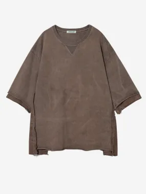 T-shirt distressed marrone