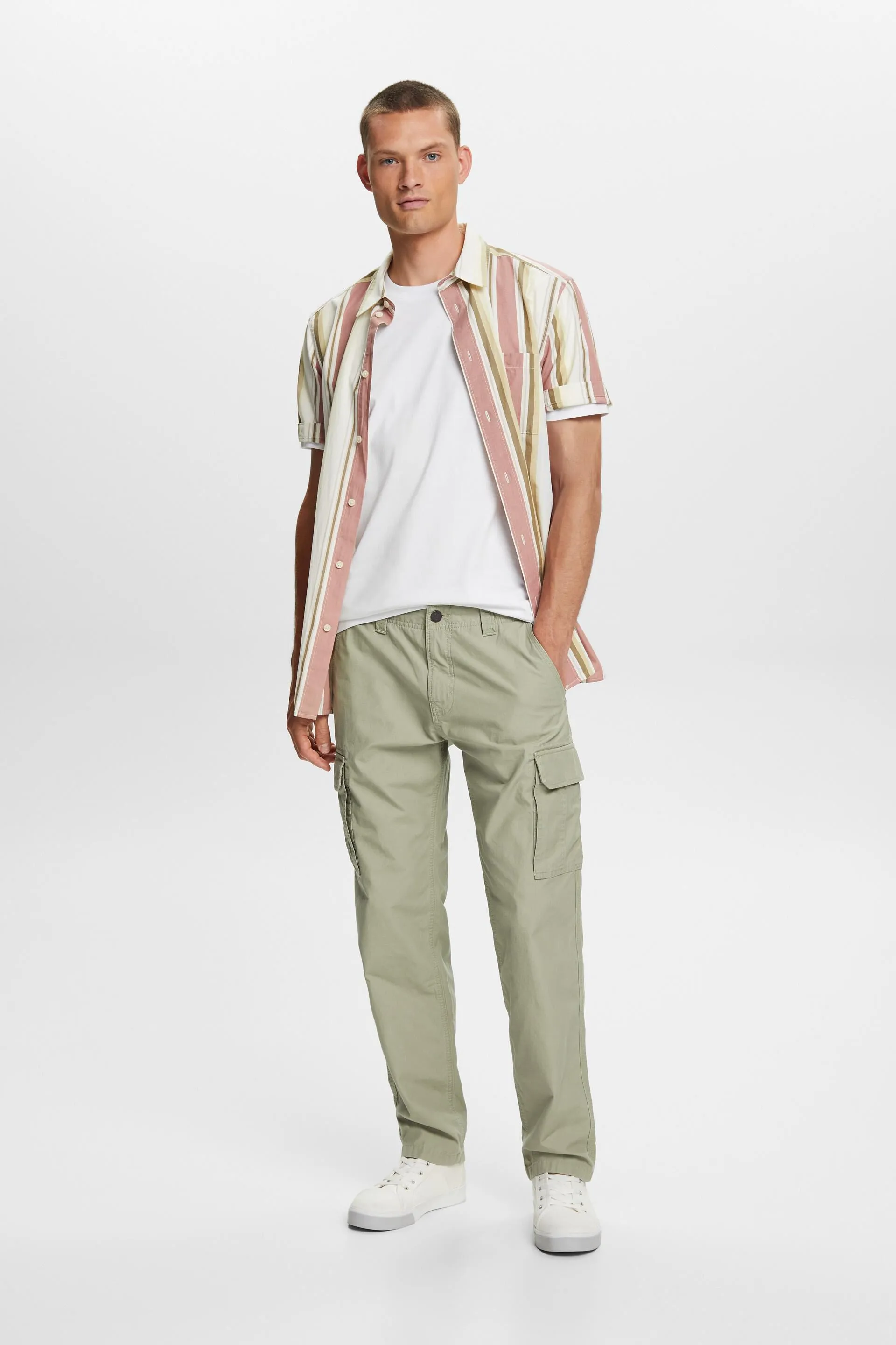 T-shirt girocollo in jersey di cotone Pima