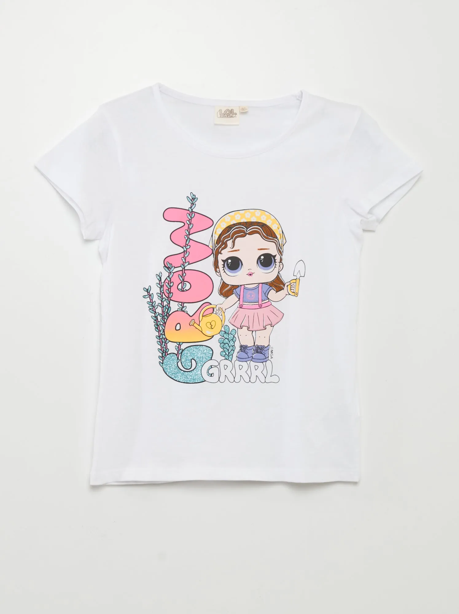 T-shirt 'LOL Surprise!' - bianco