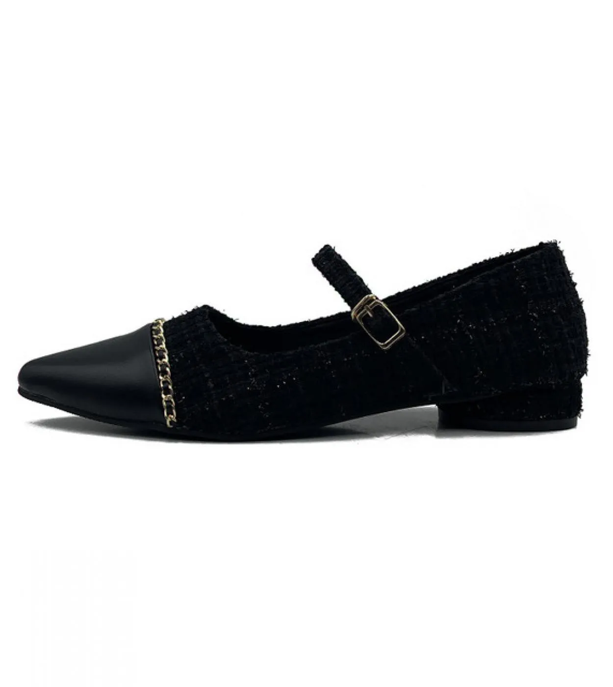 Tacchi bassi stile francese Scarpe Mary Jane Donna Primavera Nuove scarpe a punta Scarpe comfort retrò Mocassini piatti casual Z