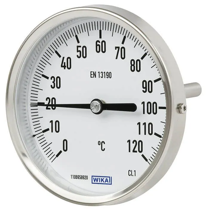 Termometro a quadrante WIKA, -30 → +50 °C, Ø quadrante 80mm, Quadrante