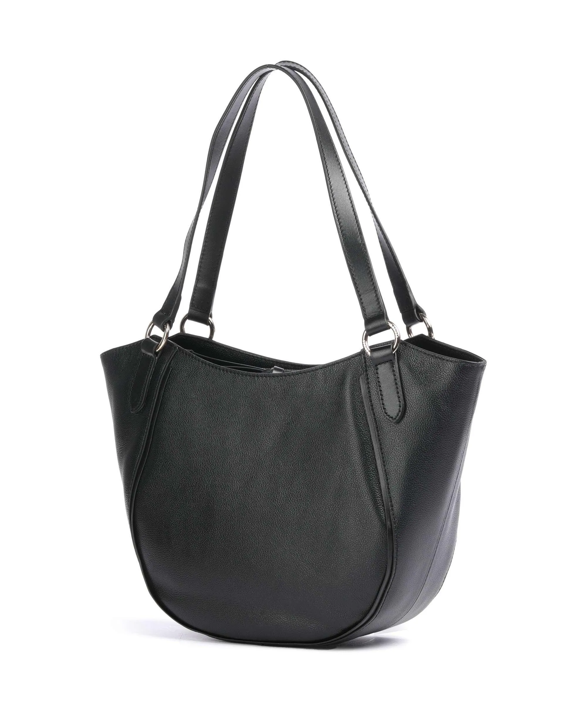  The Bridge Domitilla Borsa shopper pelle di vacchetta grana nero  