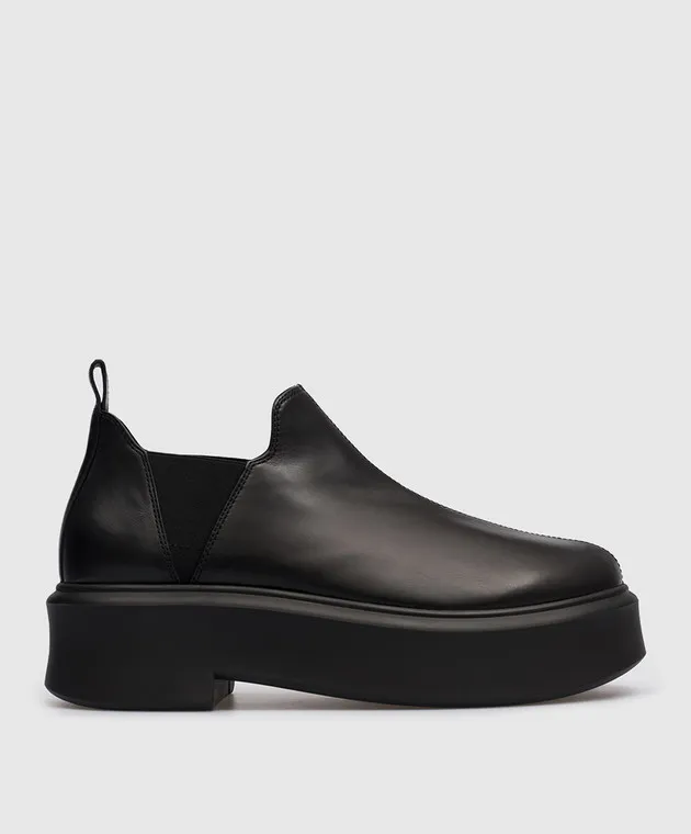 The Row Stivali Robin in pelle nera F1247L64