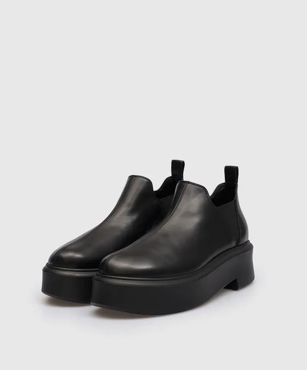 The Row Stivali Robin in pelle nera F1247L64