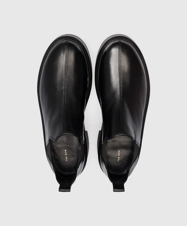 The Row Stivali Robin in pelle nera F1247L64