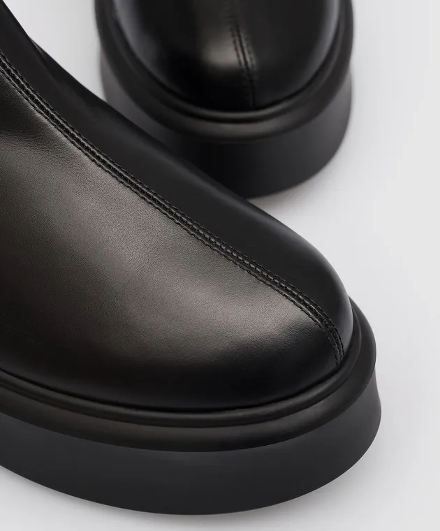 The Row Stivali Robin in pelle nera F1247L64