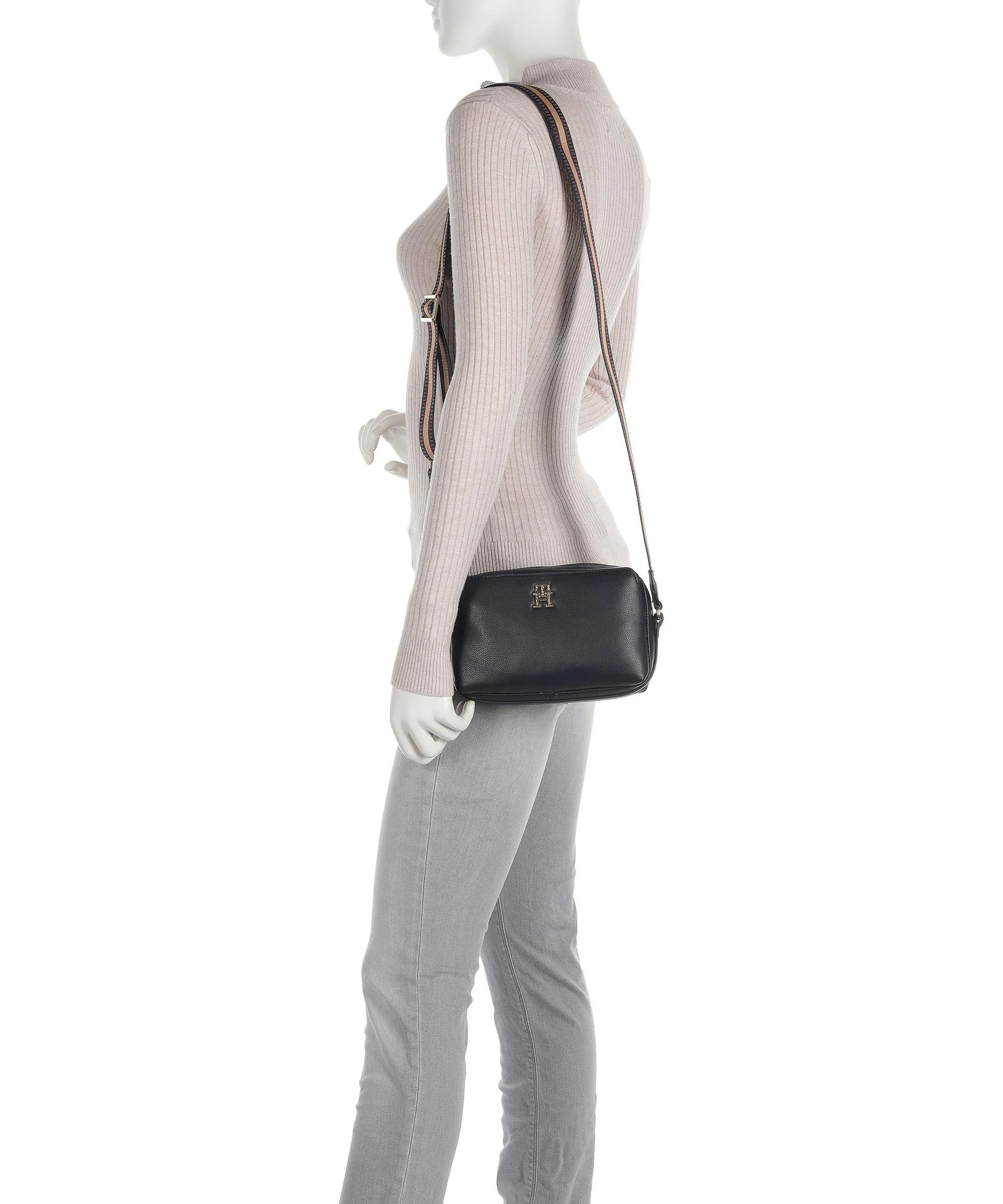  Tommy Hilfiger Life Borsa a tracolla pelle sintetica navy  