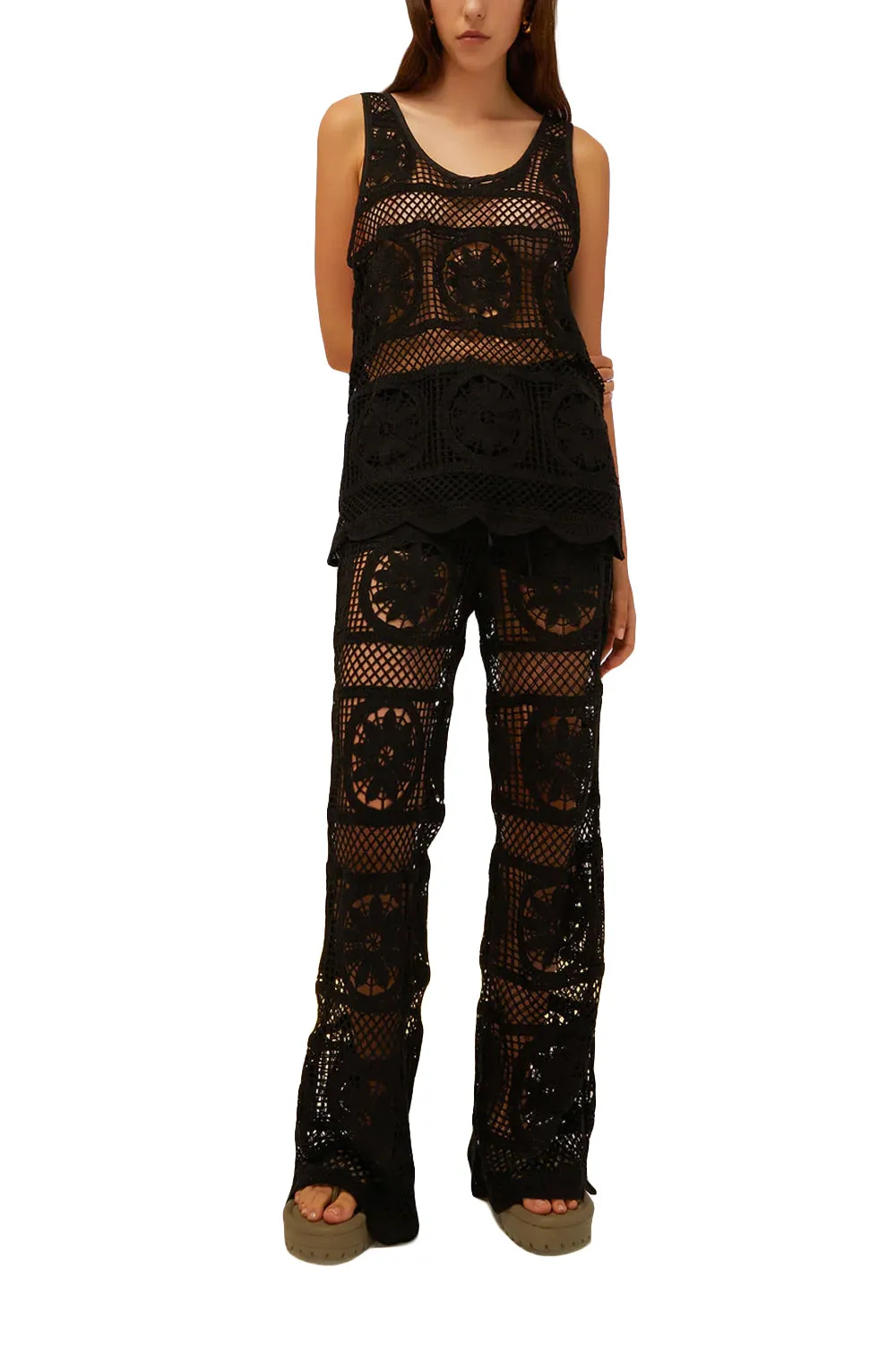Top in maxi crochet - ISABELLE BLANCHE