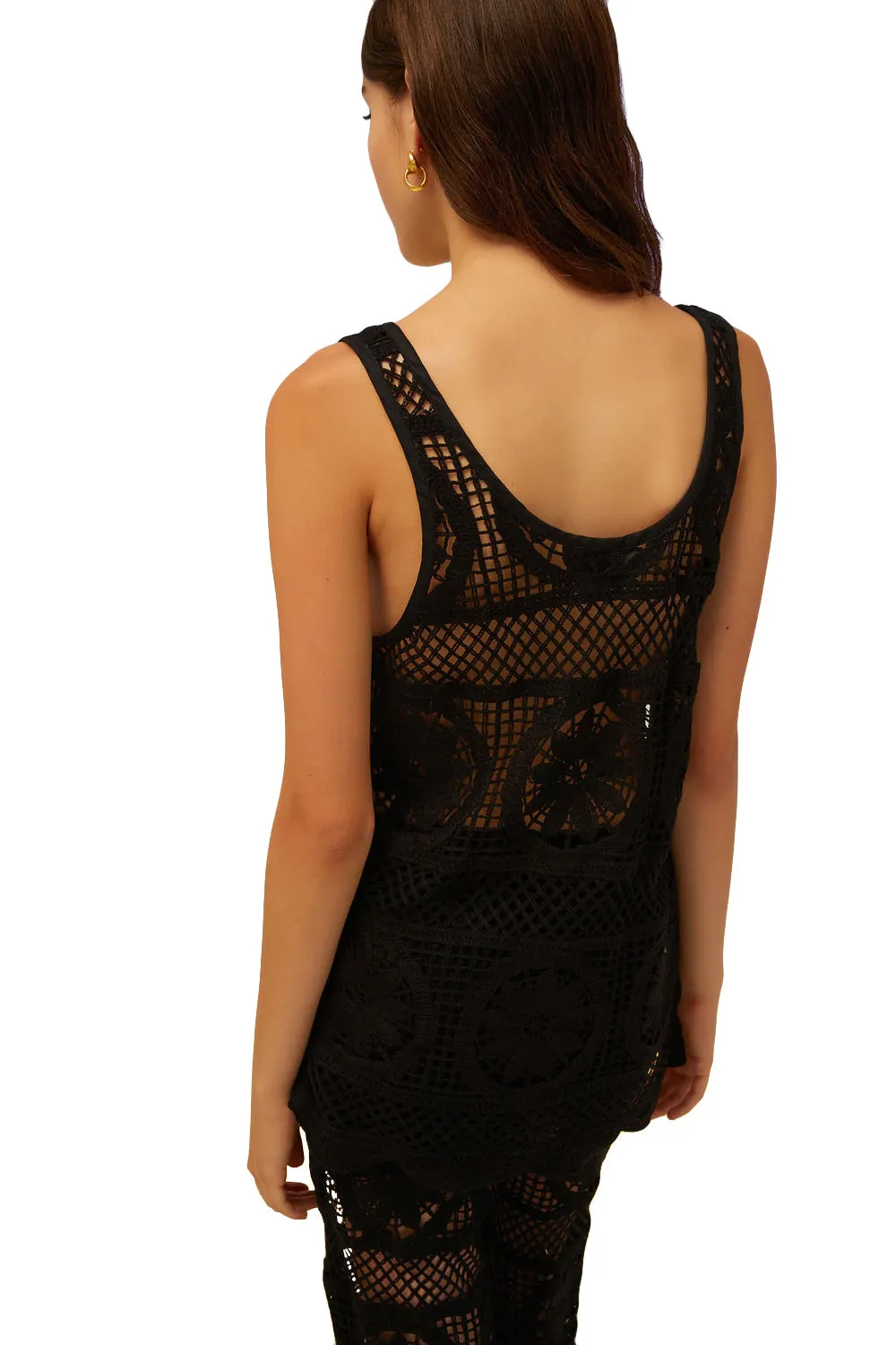 Top in maxi crochet - ISABELLE BLANCHE