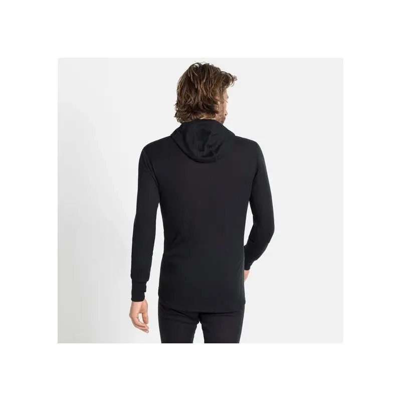 Top tecnico con cappuccio Odlo Active Warm Eco (Nero) Uomo