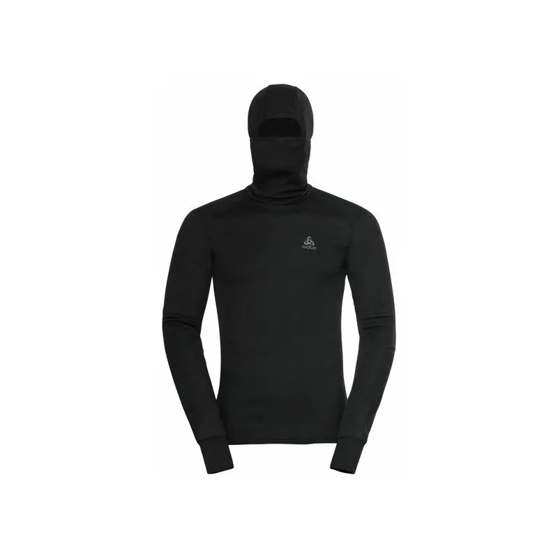 Top tecnico con cappuccio Odlo Active Warm Eco (Nero) Uomo
