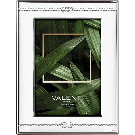 VALENTI Cornice in argento con nodo Valenti 
