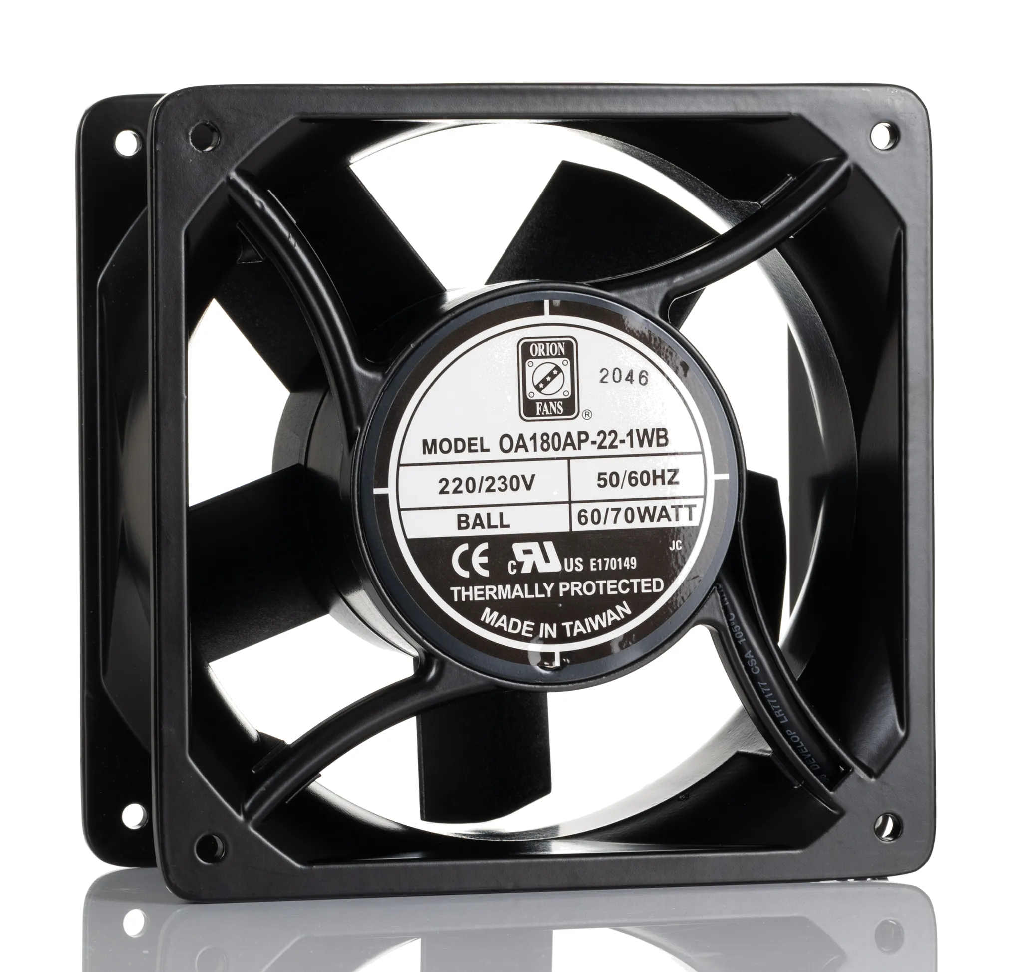 Ventola assiale in c.a. RS PRO, 713.6m³/h, 230 V ac, 176 x 176 x 89mm