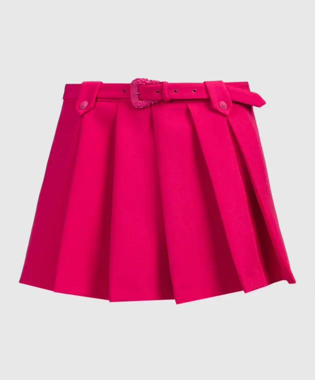 Versace Jeans Couture Minigonna rosa con bottoni automatici 76HAE814N0103