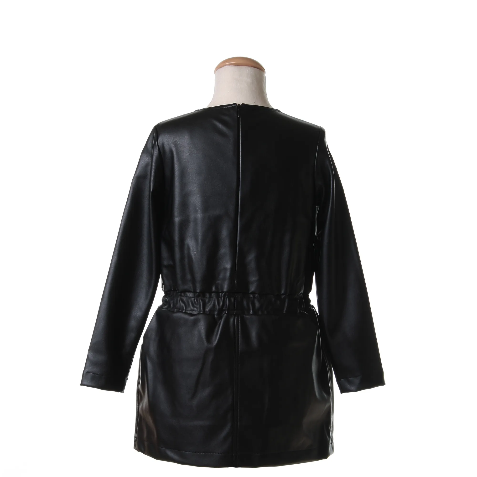Vestito In Ecopelle Con Stampe