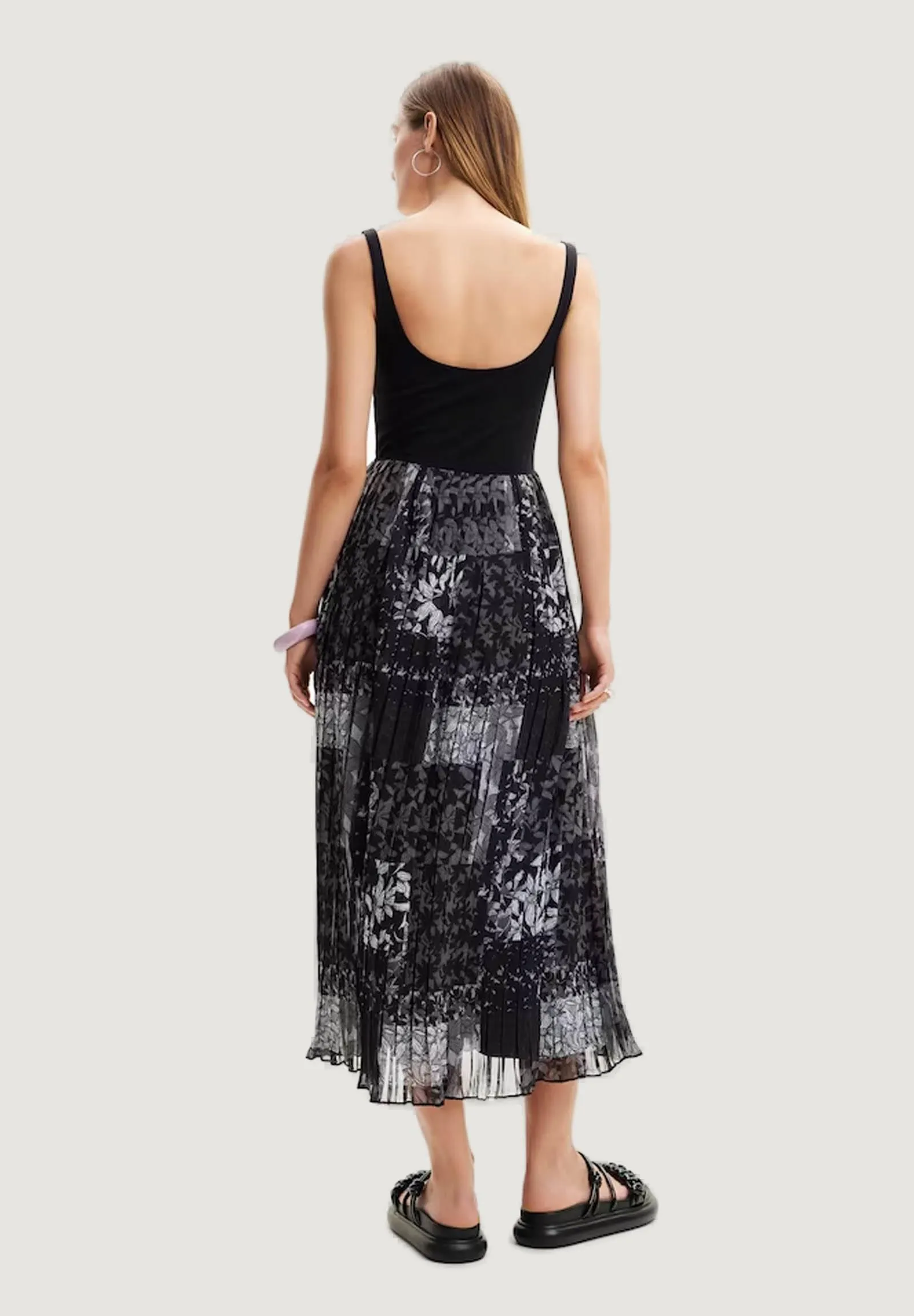 Vestito midi Desigual CASSIDI Nero