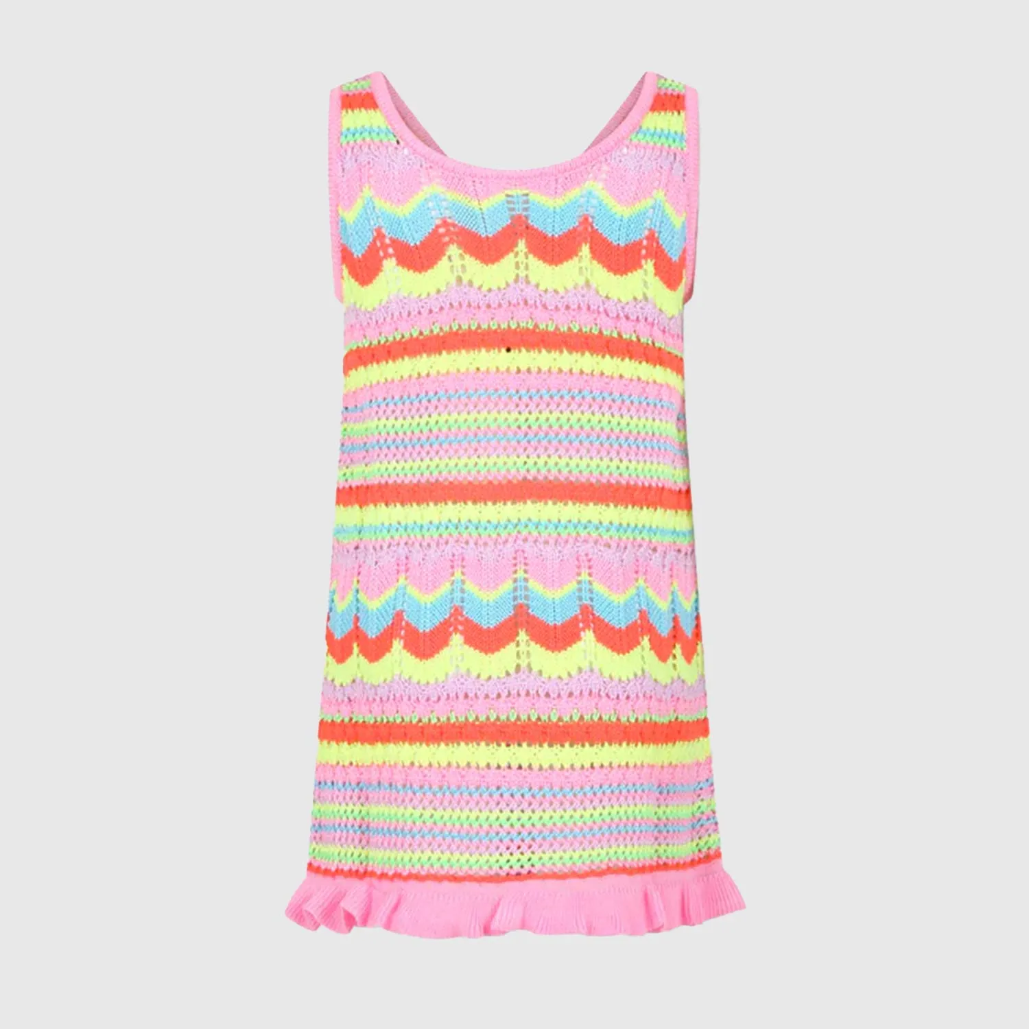 Vestito Multicolore In Maglia Bambina