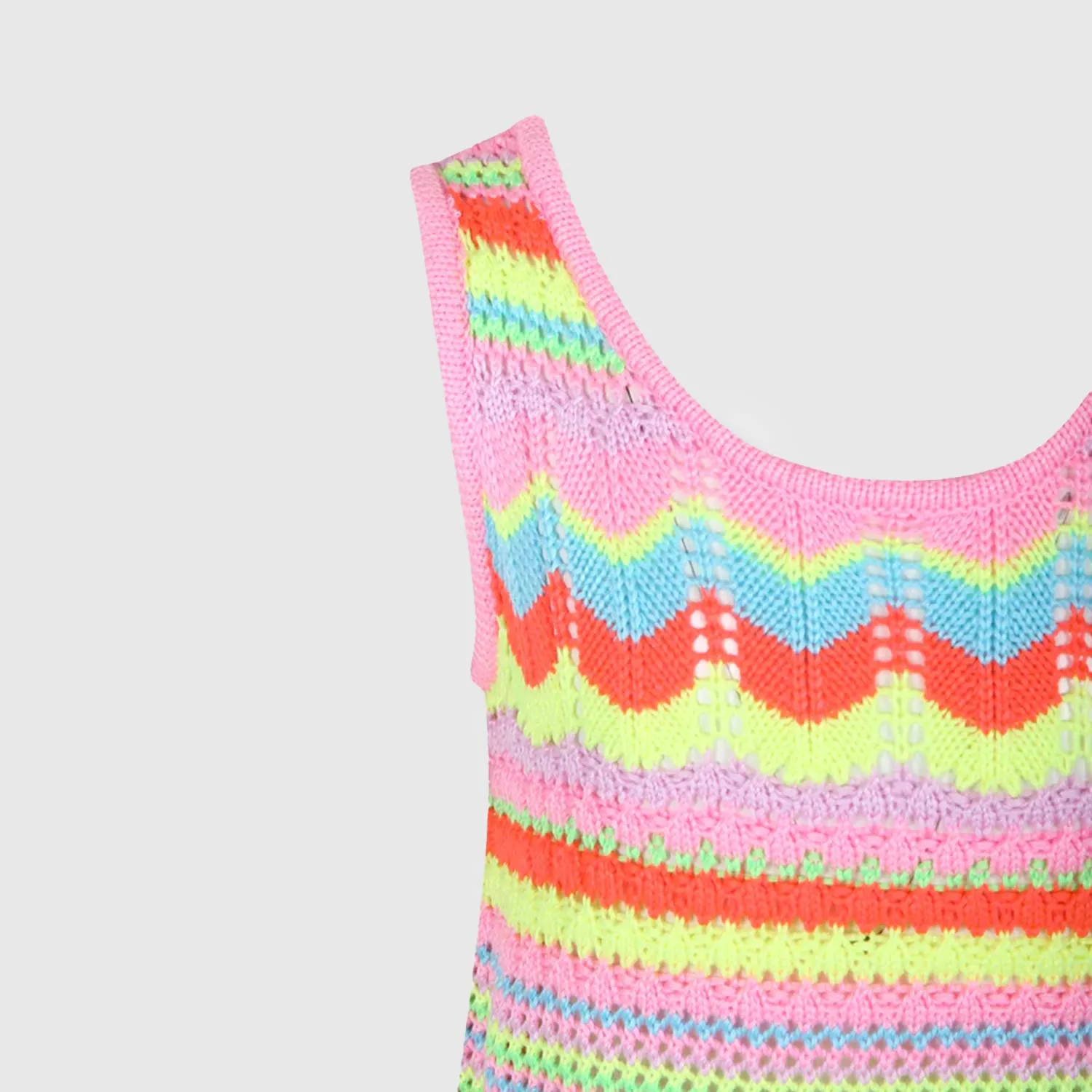 Vestito Multicolore In Maglia Bambina